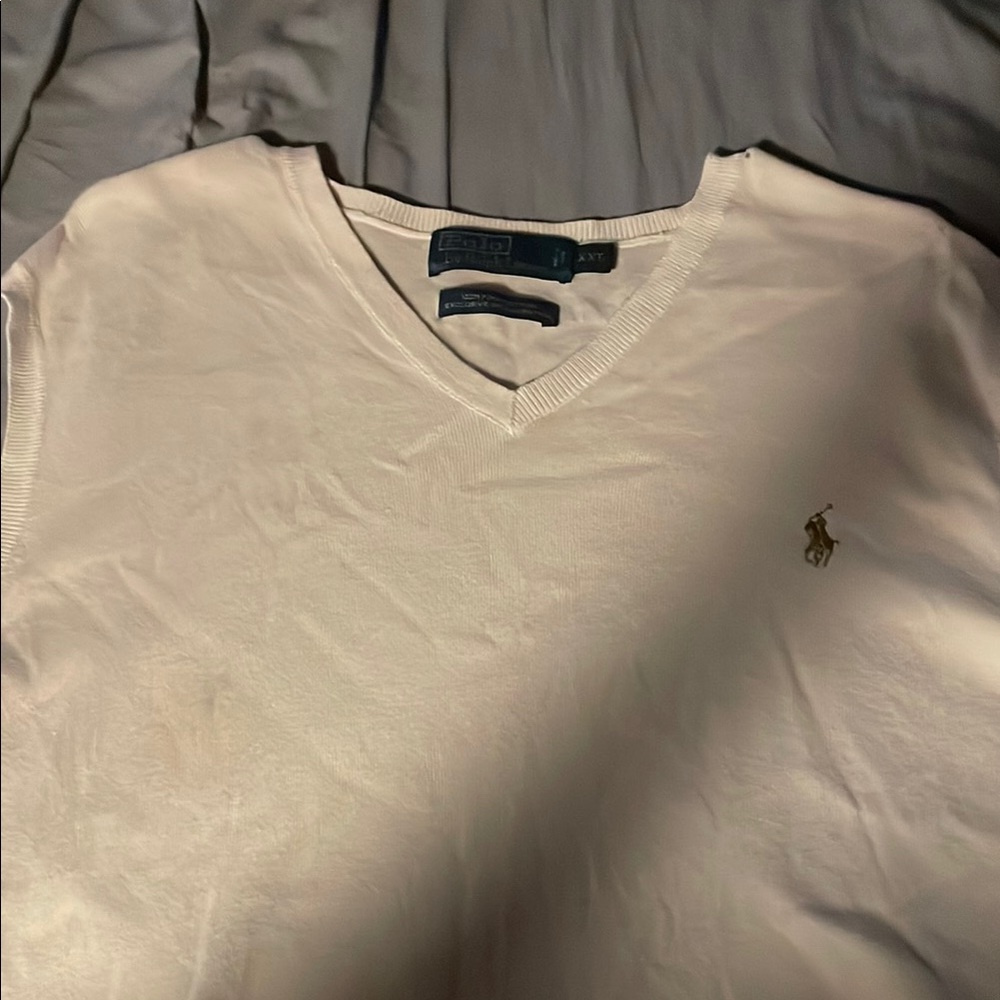 Polo Ralph Lauren Cream V-Neck Sweater
